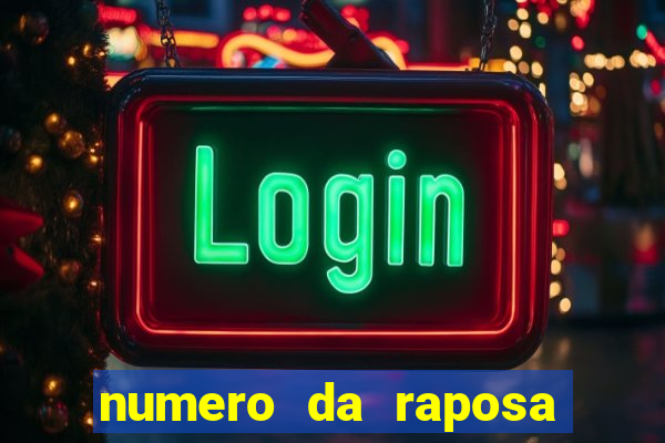 numero da raposa jogo do bicho